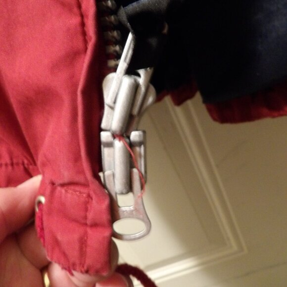 Trader Bay Vintage Red Hooded Lightweight Women's Jacket - Picture 11 of 13